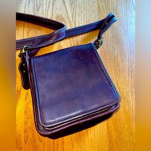 Vintage Coach Leather Flap Handbag